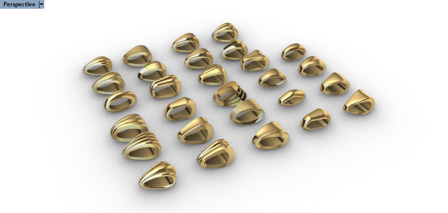 Various Bails for Pendants Necklace Charms Nameplates Findings 3D print model_14