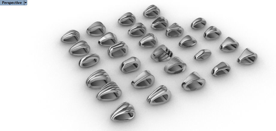 Various Bails for Pendants Necklace Charms Nameplates Findings 3D print model_8