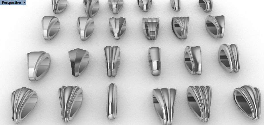 Various Bails for Pendants Necklace Charms Nameplates Findings 3D print model_11