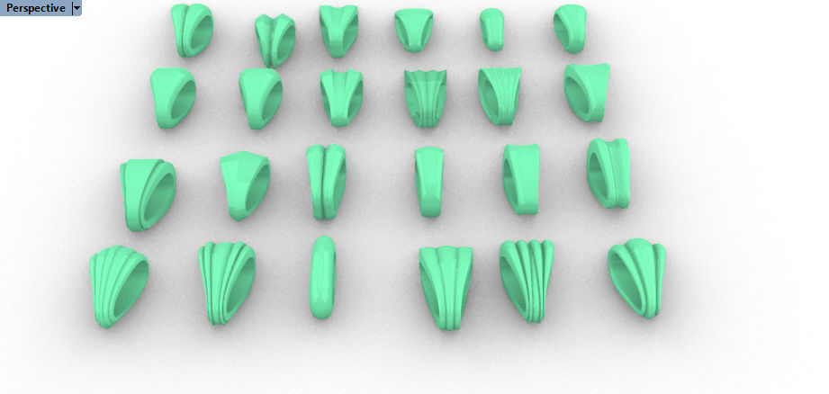 Various Bails for Pendants Necklace Charms Nameplates Findings 3D print model_2