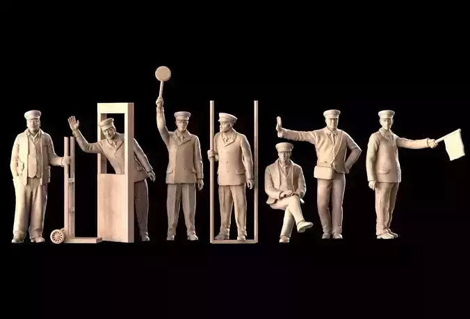 staff railroad 3D print model