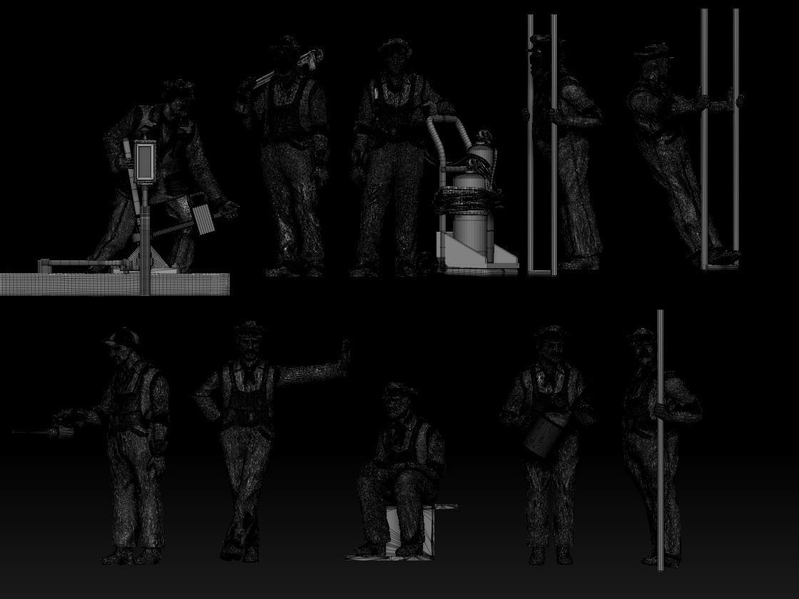 machinist and mechanic 3D model 3D printable | CGTrader