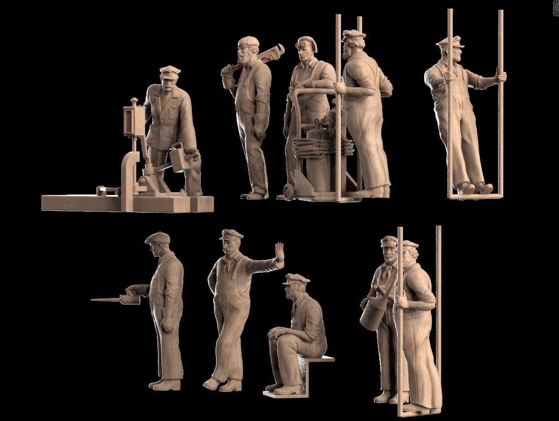 machinist and mechanic 3D model 3D printable | CGTrader