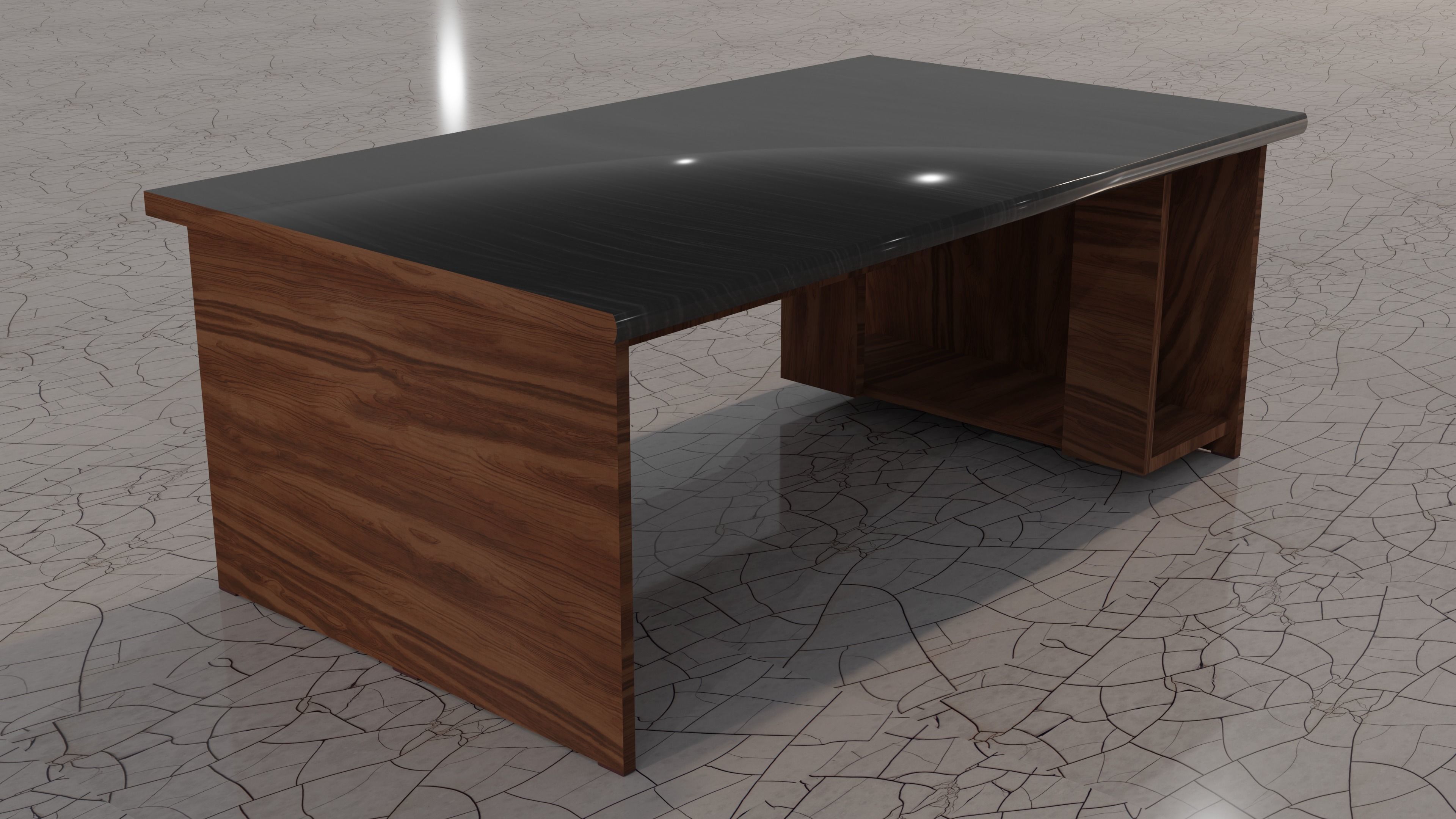 Table Low-poly 3D model_2