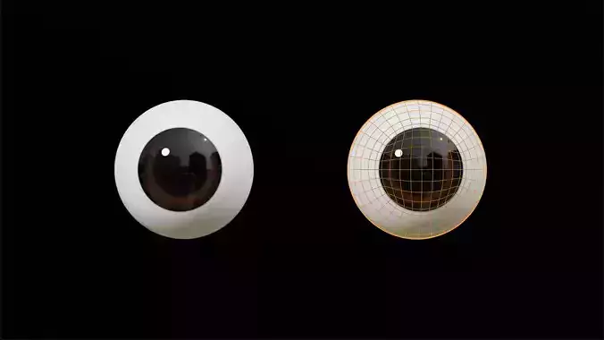 Dark Brown Cartoon Eyes