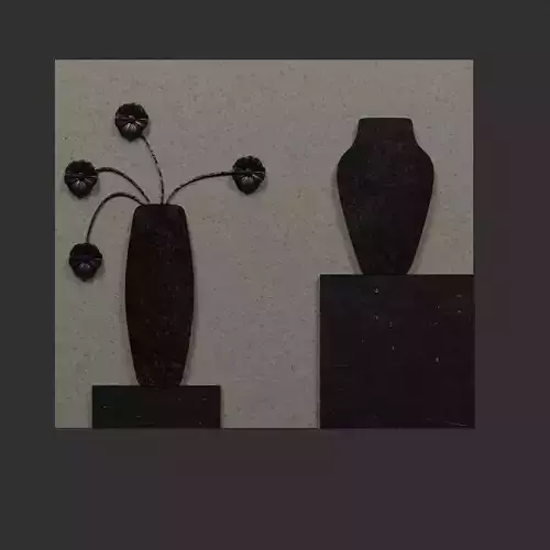 abstract leather portrait