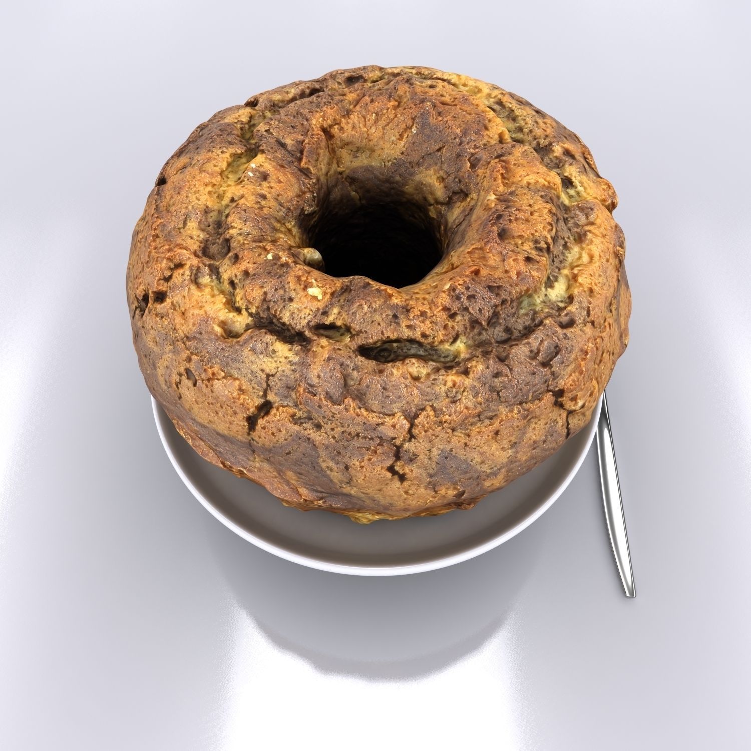 Cake - Chocolate 3D model_17