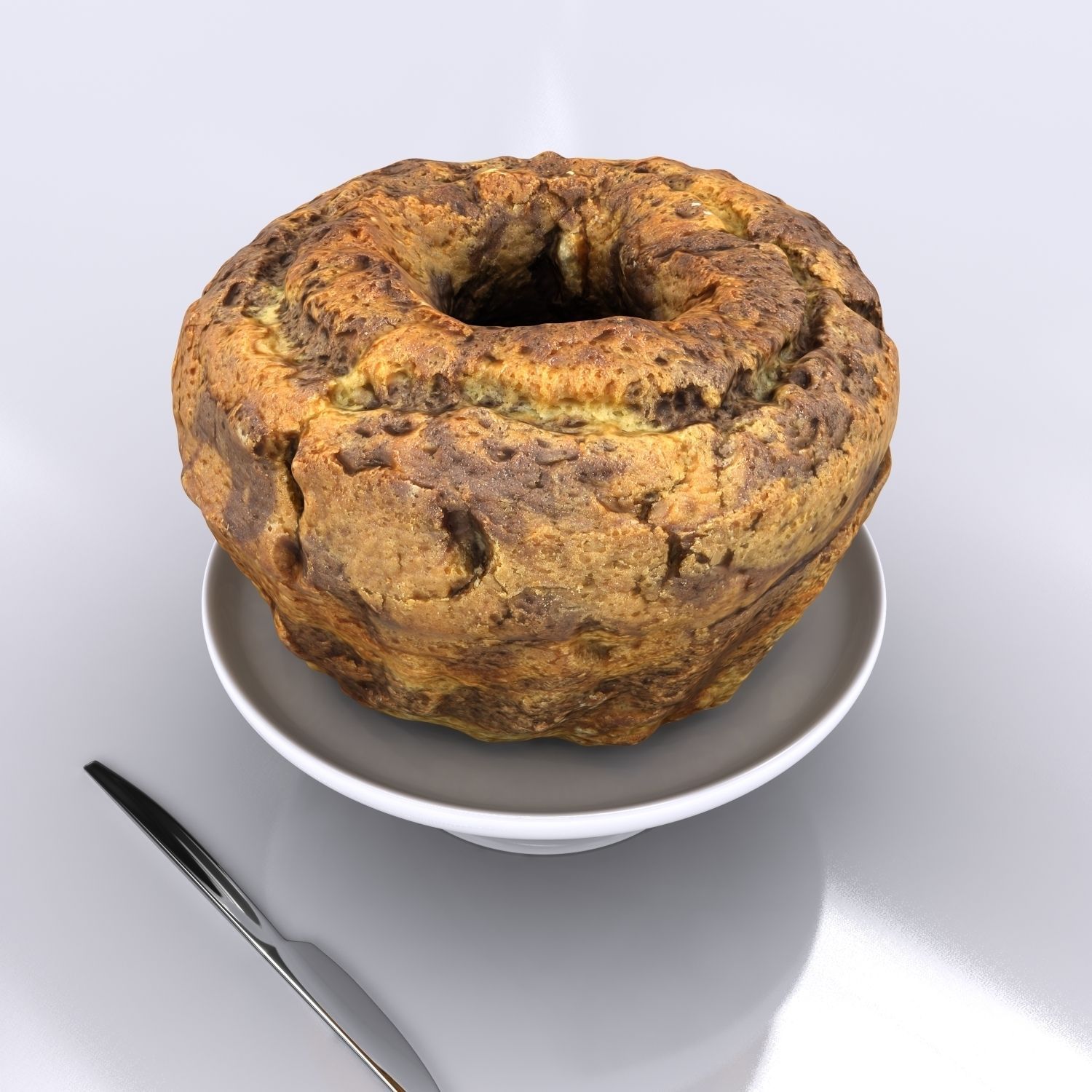 Cake - Chocolate 3D model_6