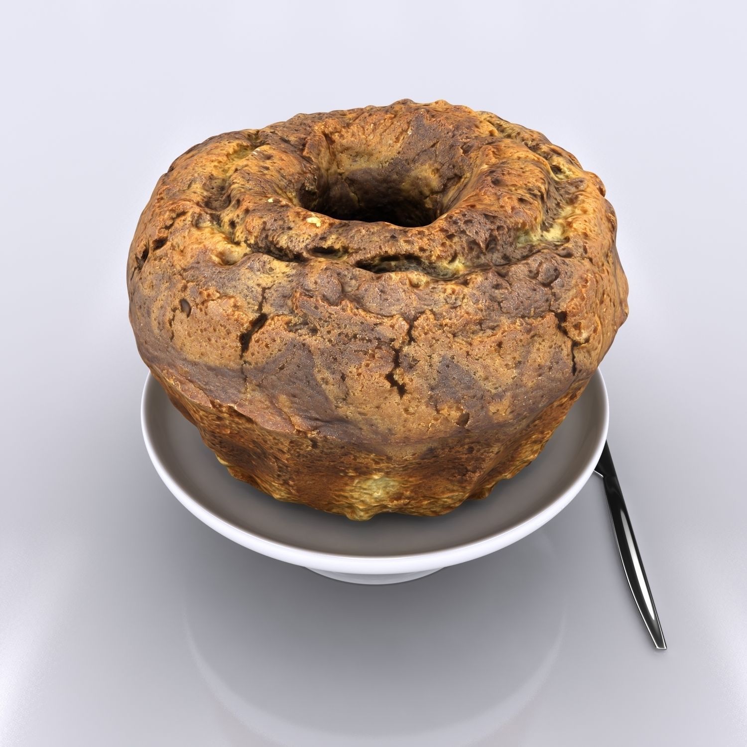 Cake - Chocolate 3D model_1