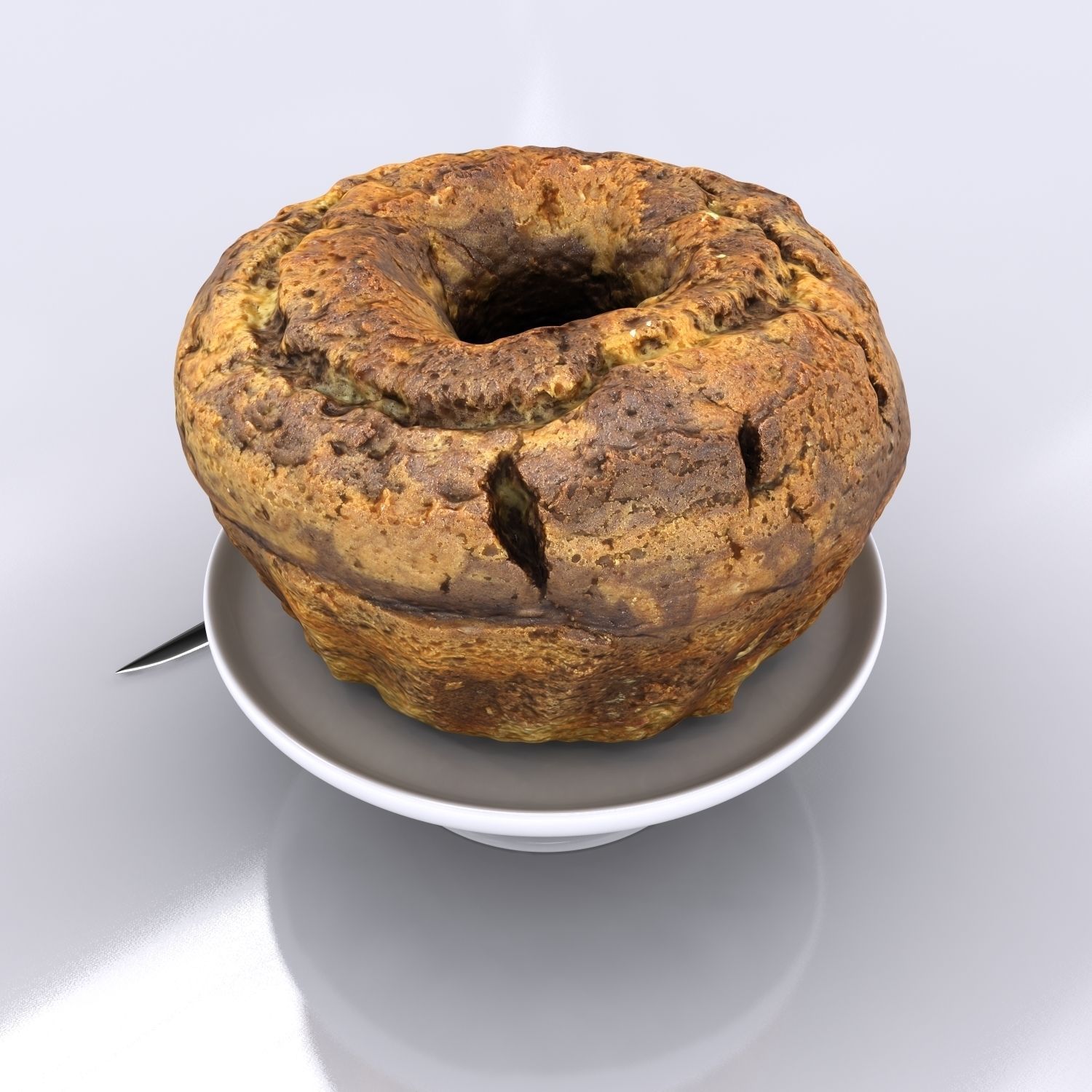 Cake - Chocolate 3D model_4