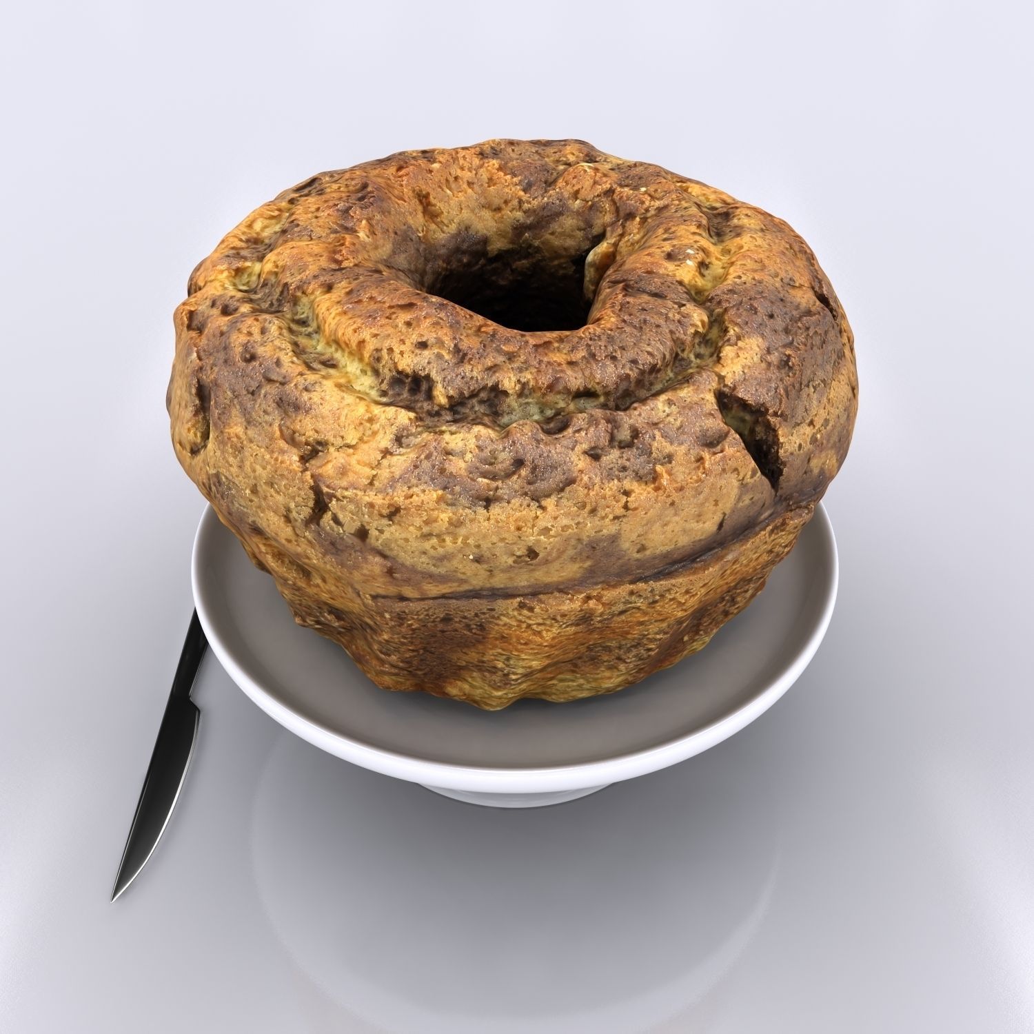 Cake - Chocolate 3D model_5