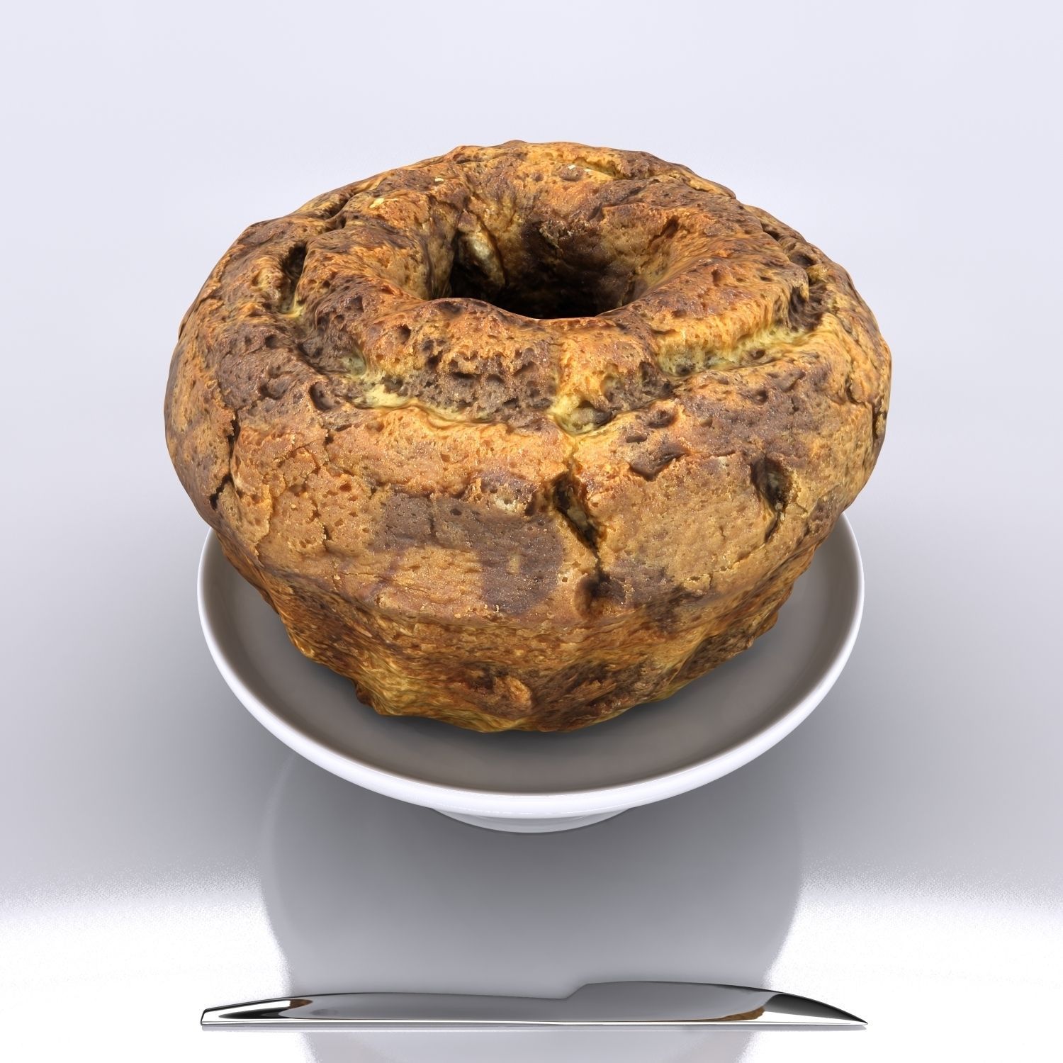 Cake - Chocolate 3D model_7