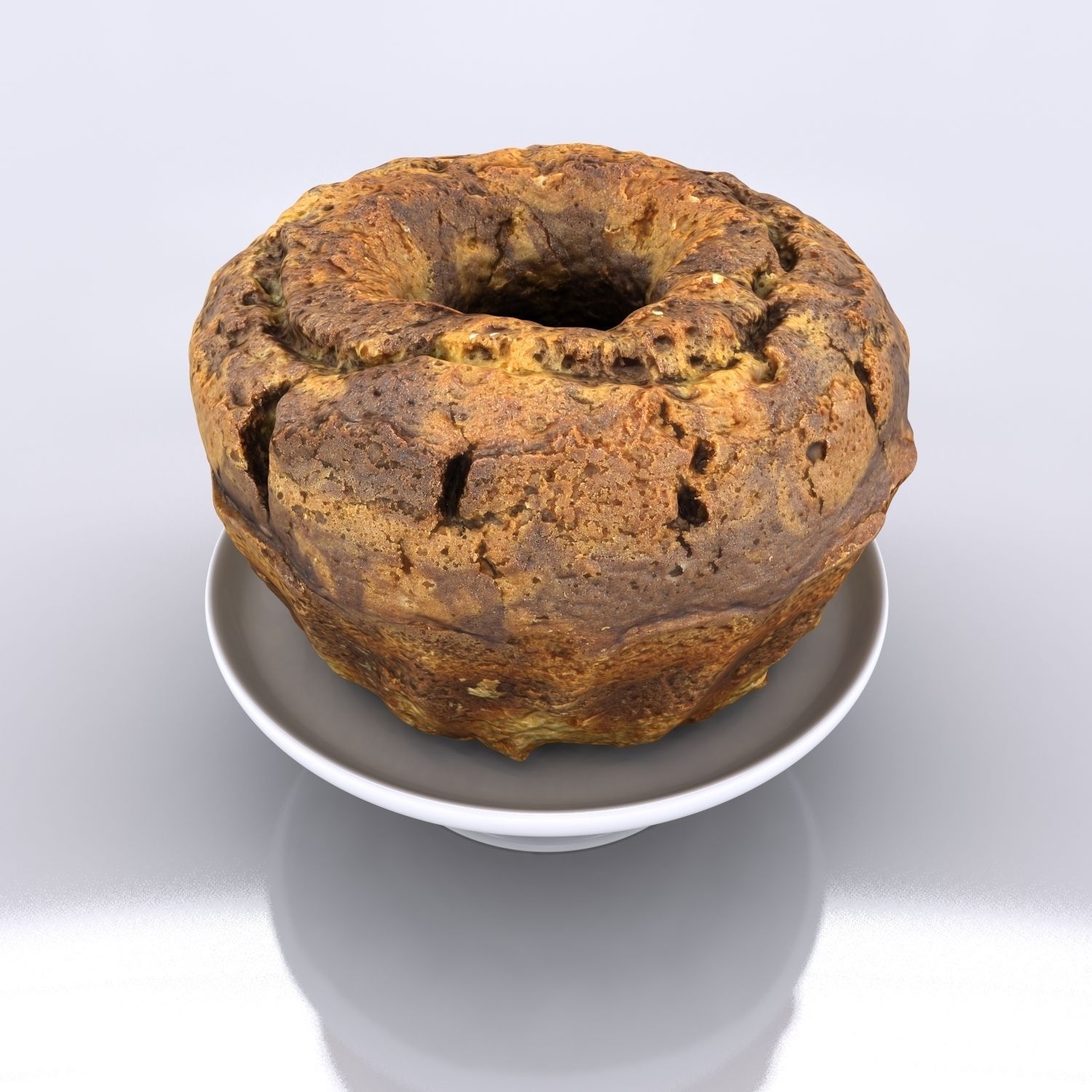 Cake - Chocolate 3D model_3