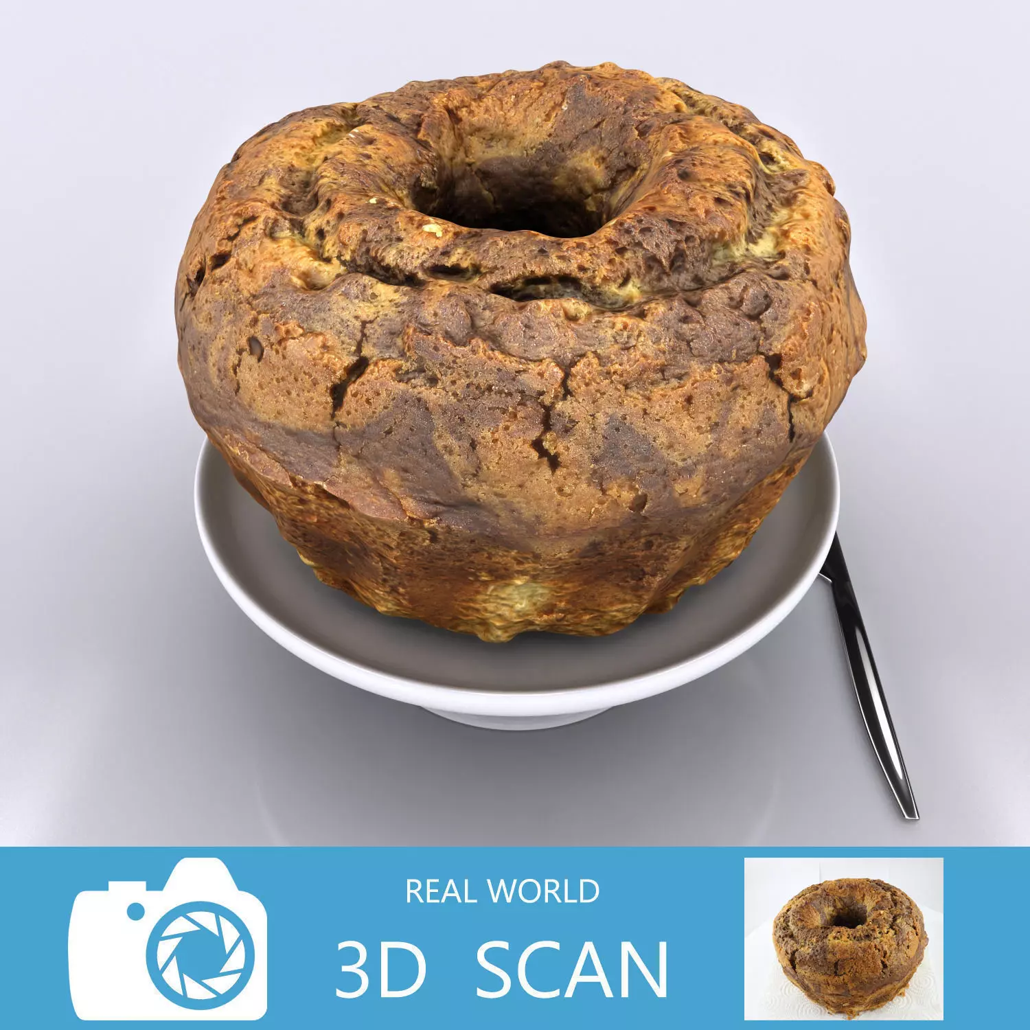Cake - Chocolate 3D model_0