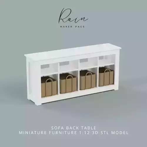 SOFA BACK TABLE MINIATURE FURNITURE DOLLHOUSE FURNITURE 3D print model
