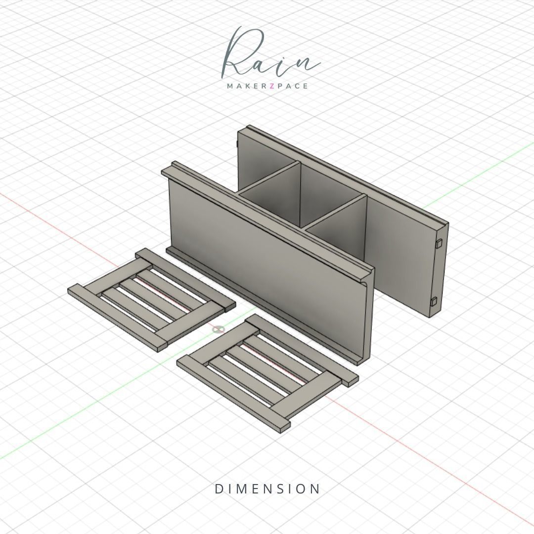IKEA-INSPIRED PANGET STORAGE BENCH AND PANGET HAT AND COAT RACK 3D print model_5