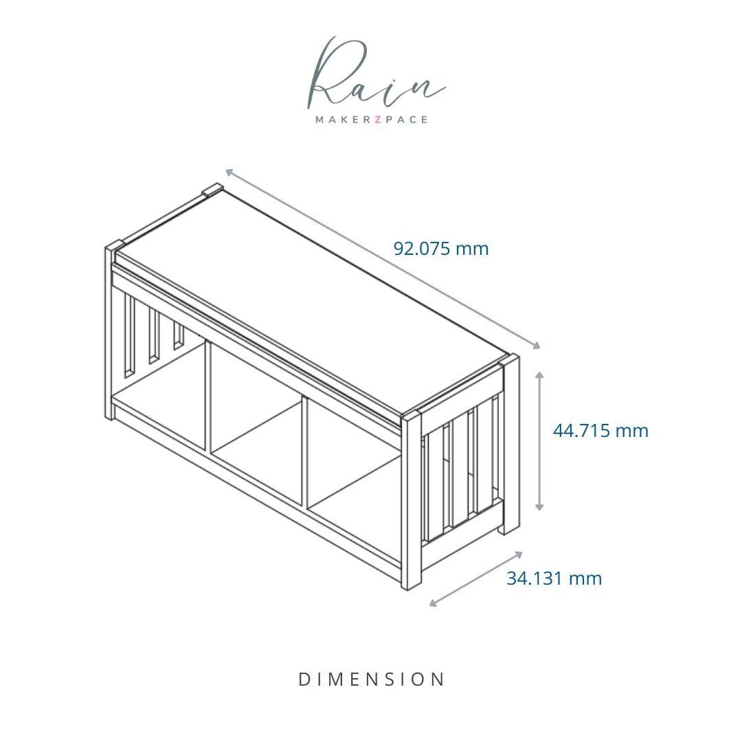 IKEA-INSPIRED PANGET STORAGE BENCH AND PANGET HAT AND COAT RACK 3D print model_4
