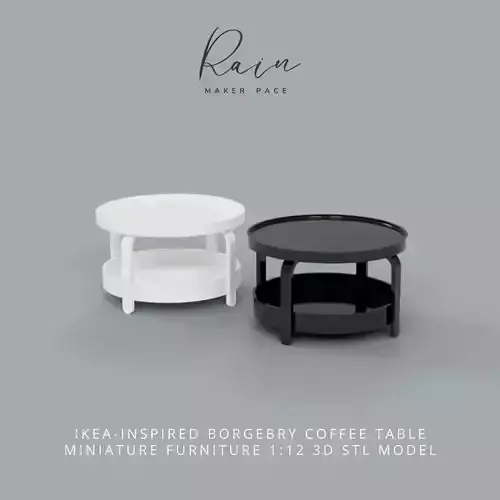 IKEA INSPIRED BORGEBRY COFFEE TABLE MINIATURE 3D print model