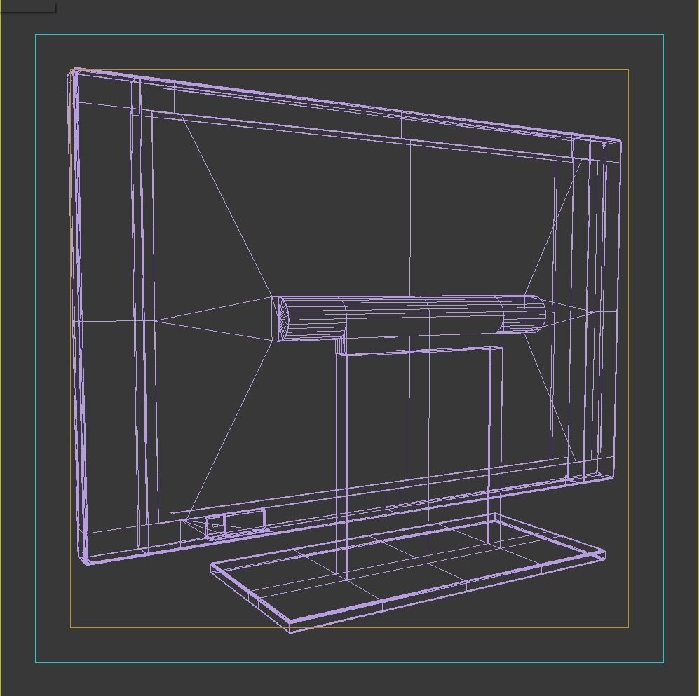 LCD TV 16 9 and 4 3 3D model_14