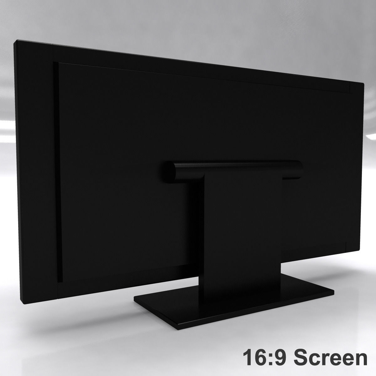 LCD TV 16 9 and 4 3 3D model_11