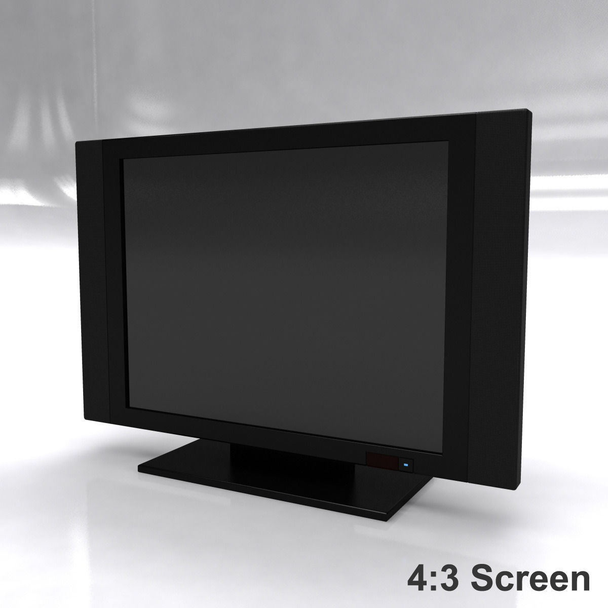 LCD TV 16 9 and 4 3 3D model_2