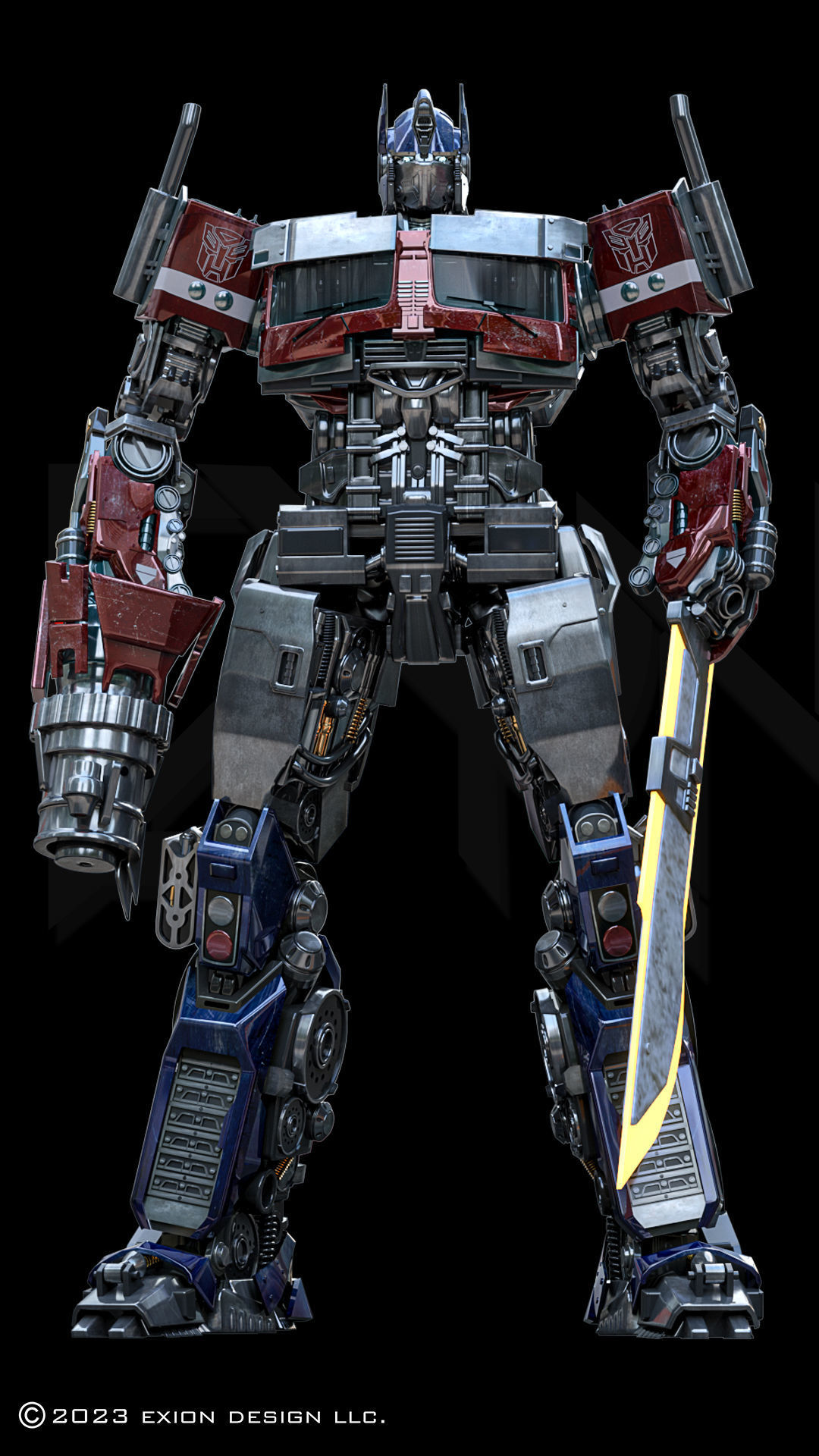 Transformers Optimus Prime ROTB 3D model_9