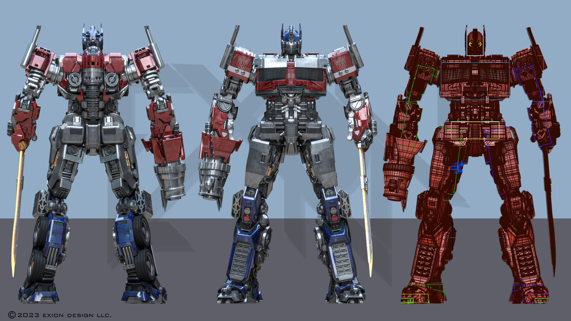 Transformers Optimus Prime ROTB 3D model_8
