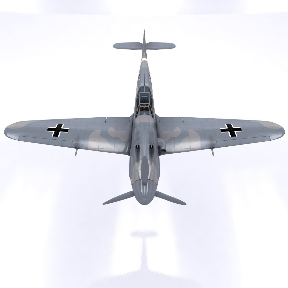 Messerschmitt BF109 F1 3D model_9