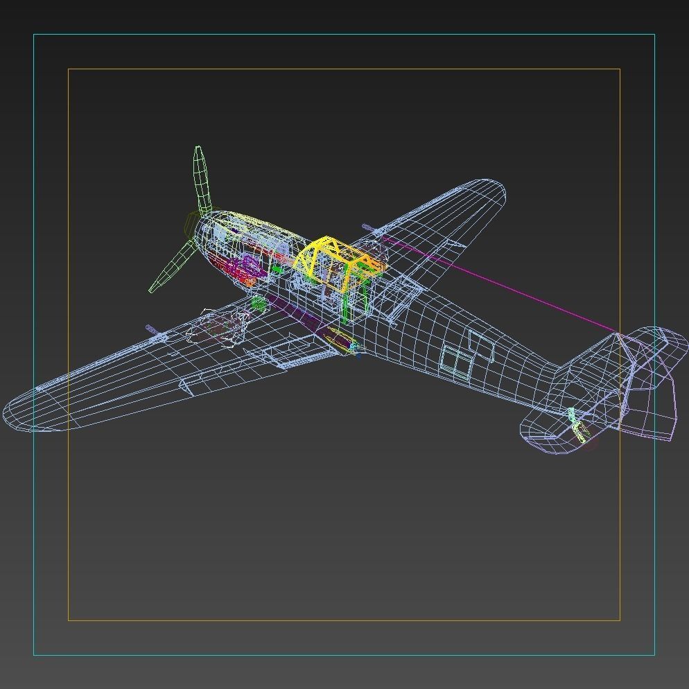 Messerschmitt BF109 F1 3D model_25