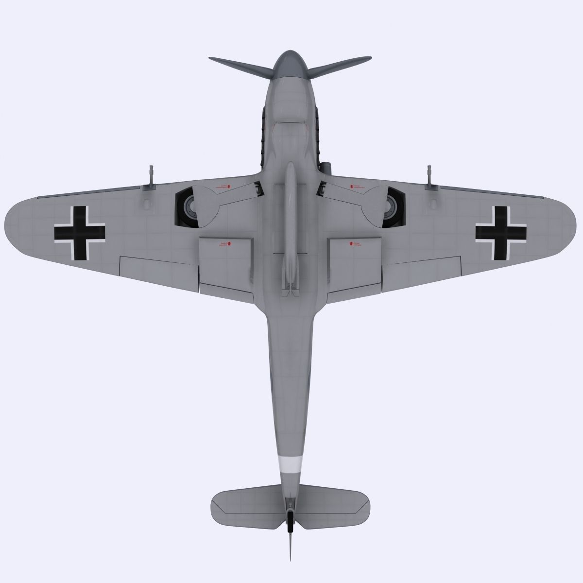 Messerschmitt BF109 F1 3D model_13