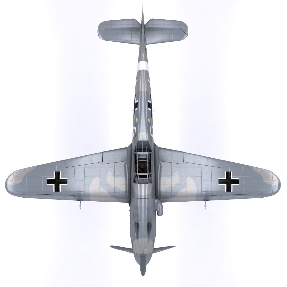 Messerschmitt BF109 F1 3D model_10