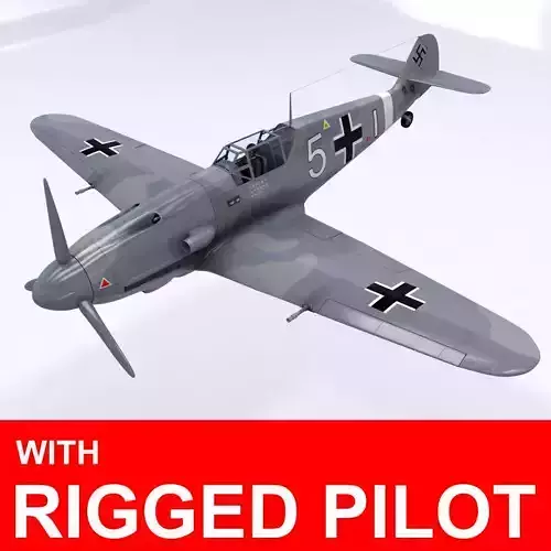 Messerschmitt BF109 F1 3D model