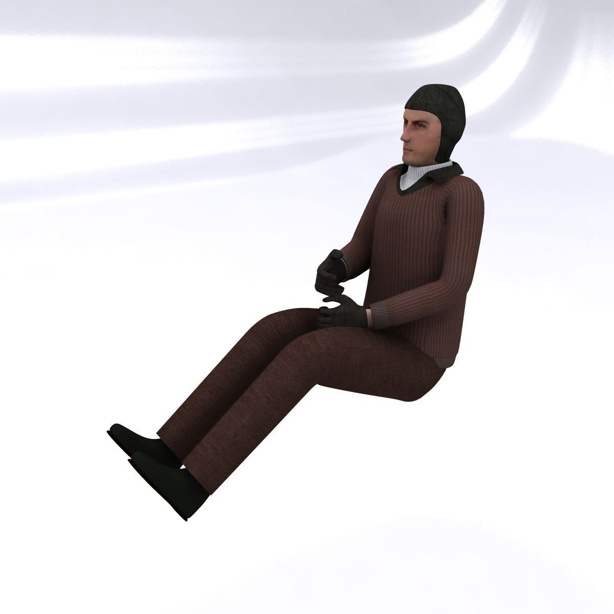 Messerschmitt BF109 F1 3D model_24