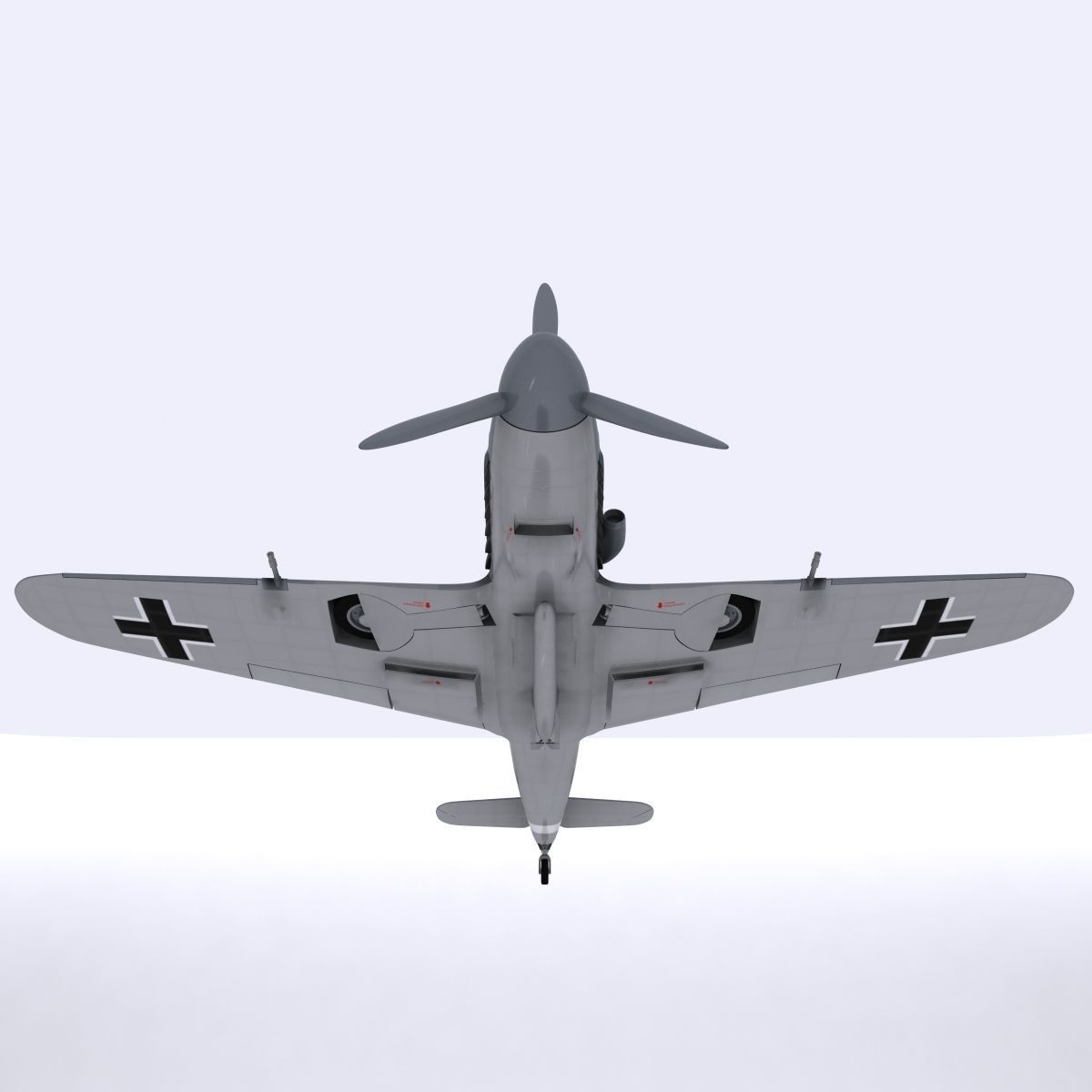 Messerschmitt BF109 F1 3D model_12