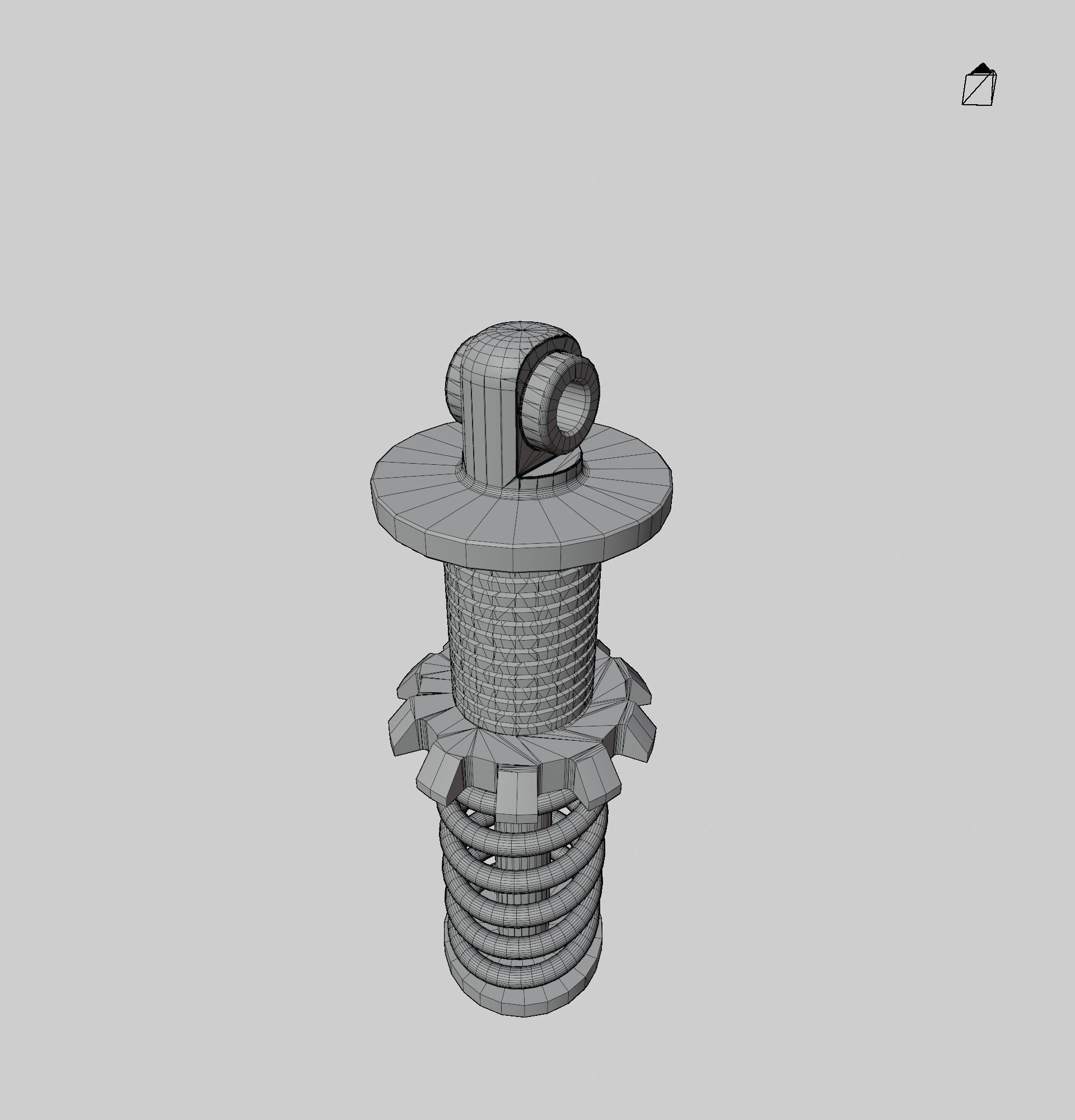 Shock absorber 3D model_6
