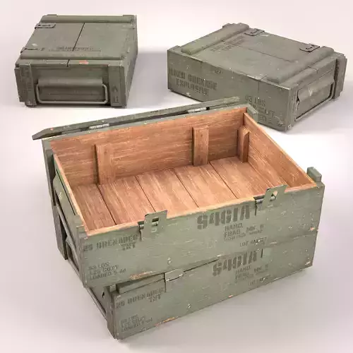 Wooden Grenade box