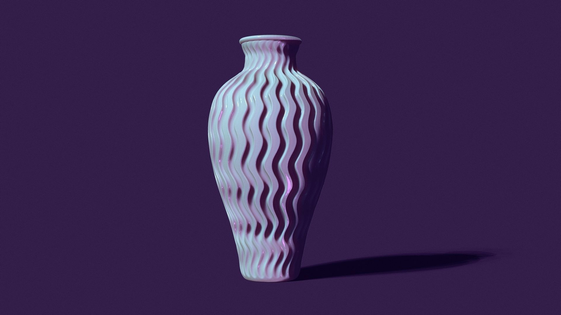 Set of five vases 3D print model_7