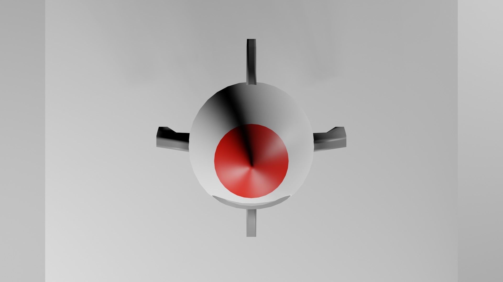 Rocket Toy Figure Low-poly 3D model_6