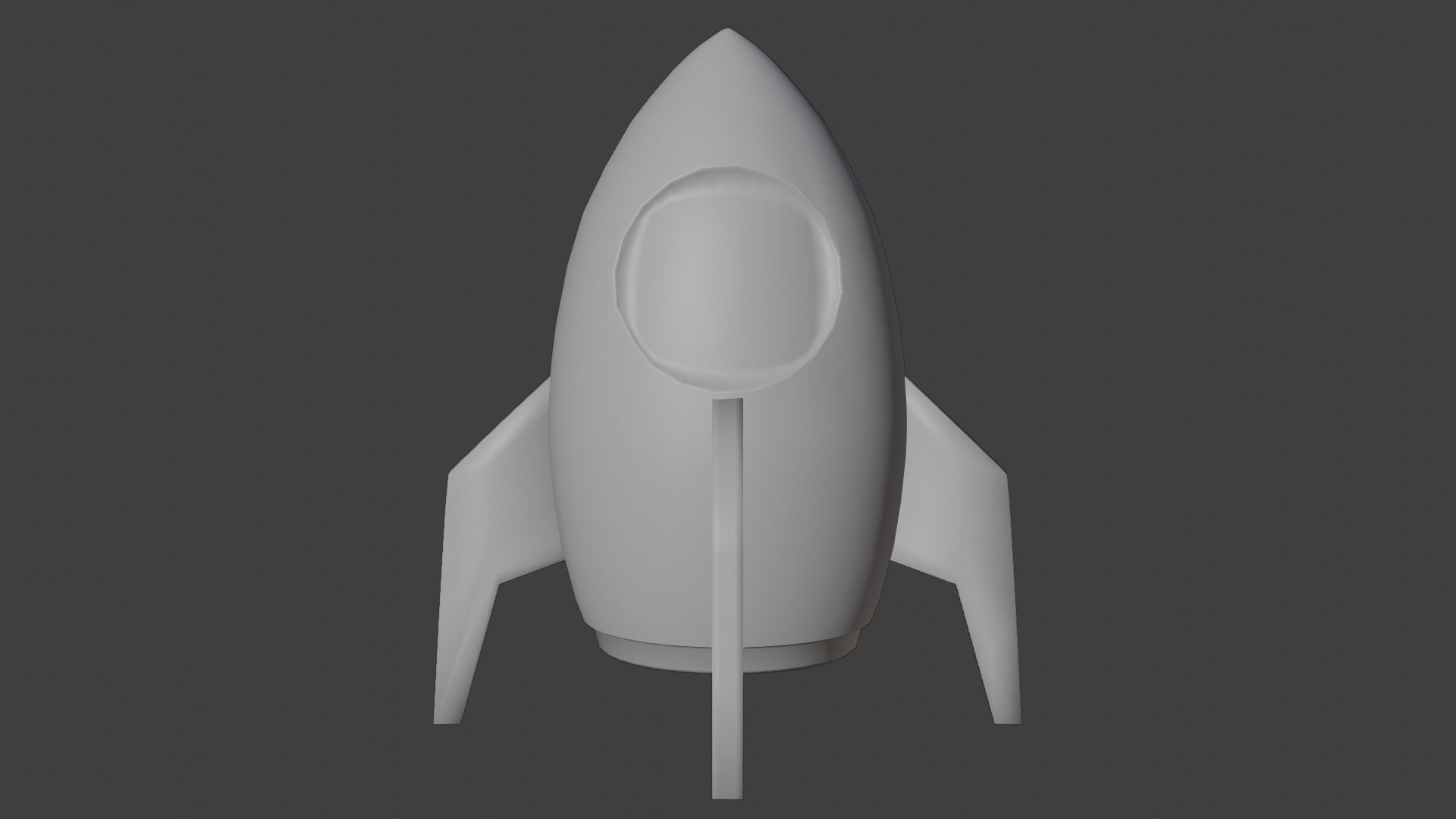 Rocket Toy Figure Low-poly 3D model_13