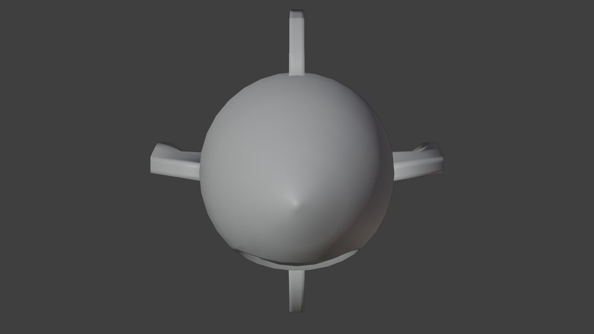 Rocket Toy Figure Low-poly 3D model_18