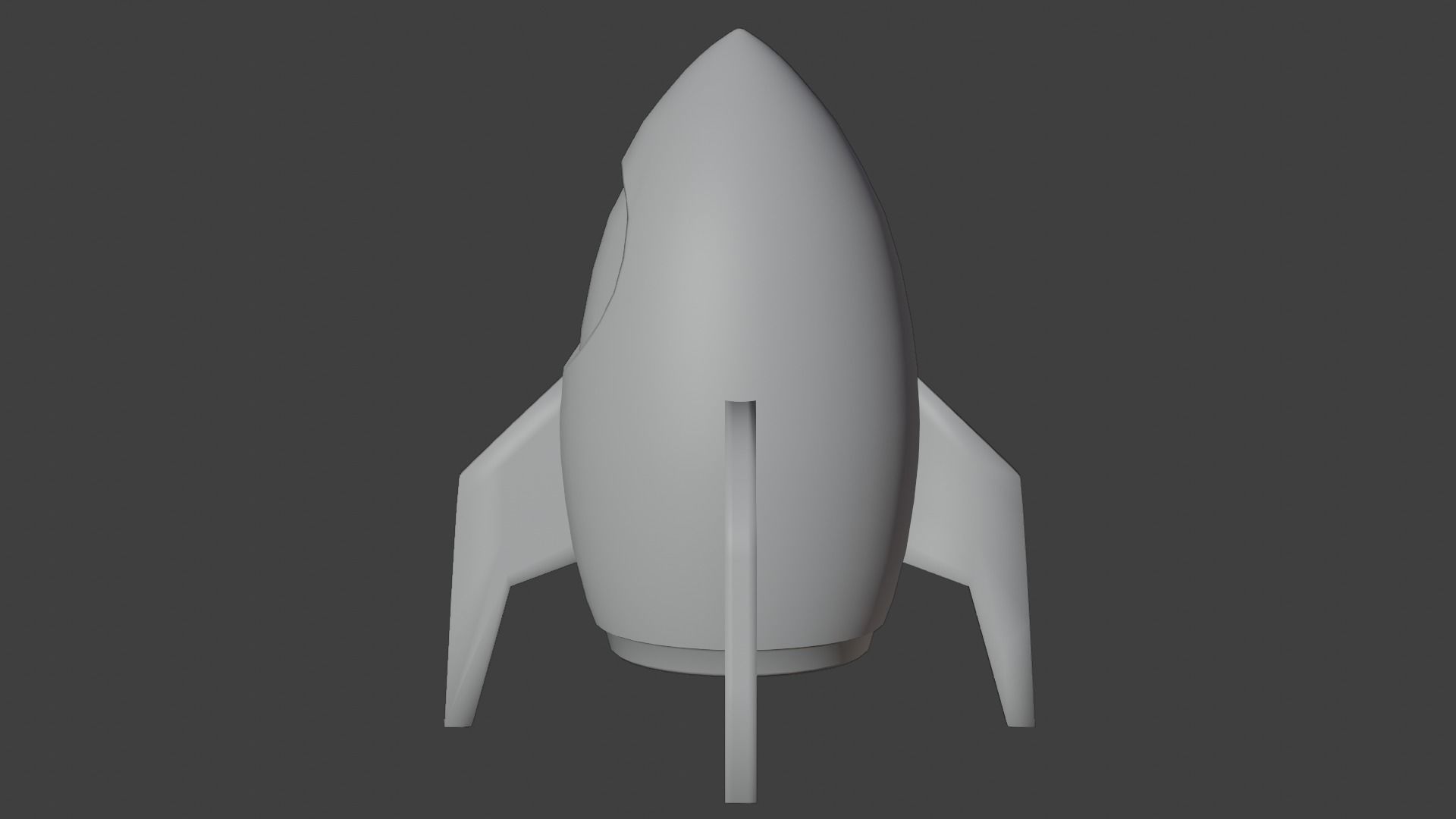 Rocket Toy Figure Low-poly 3D model_14