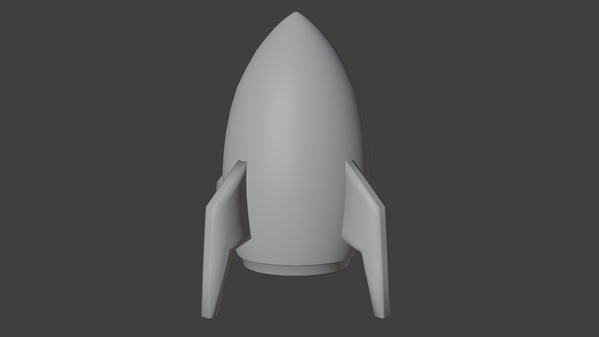 Rocket Toy Figure Low-poly 3D model_16