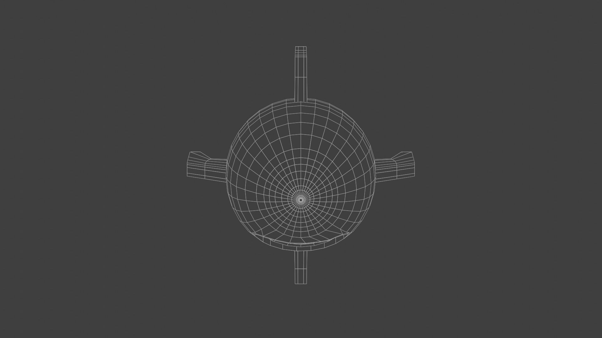 Rocket Toy Figure Low-poly 3D model_12