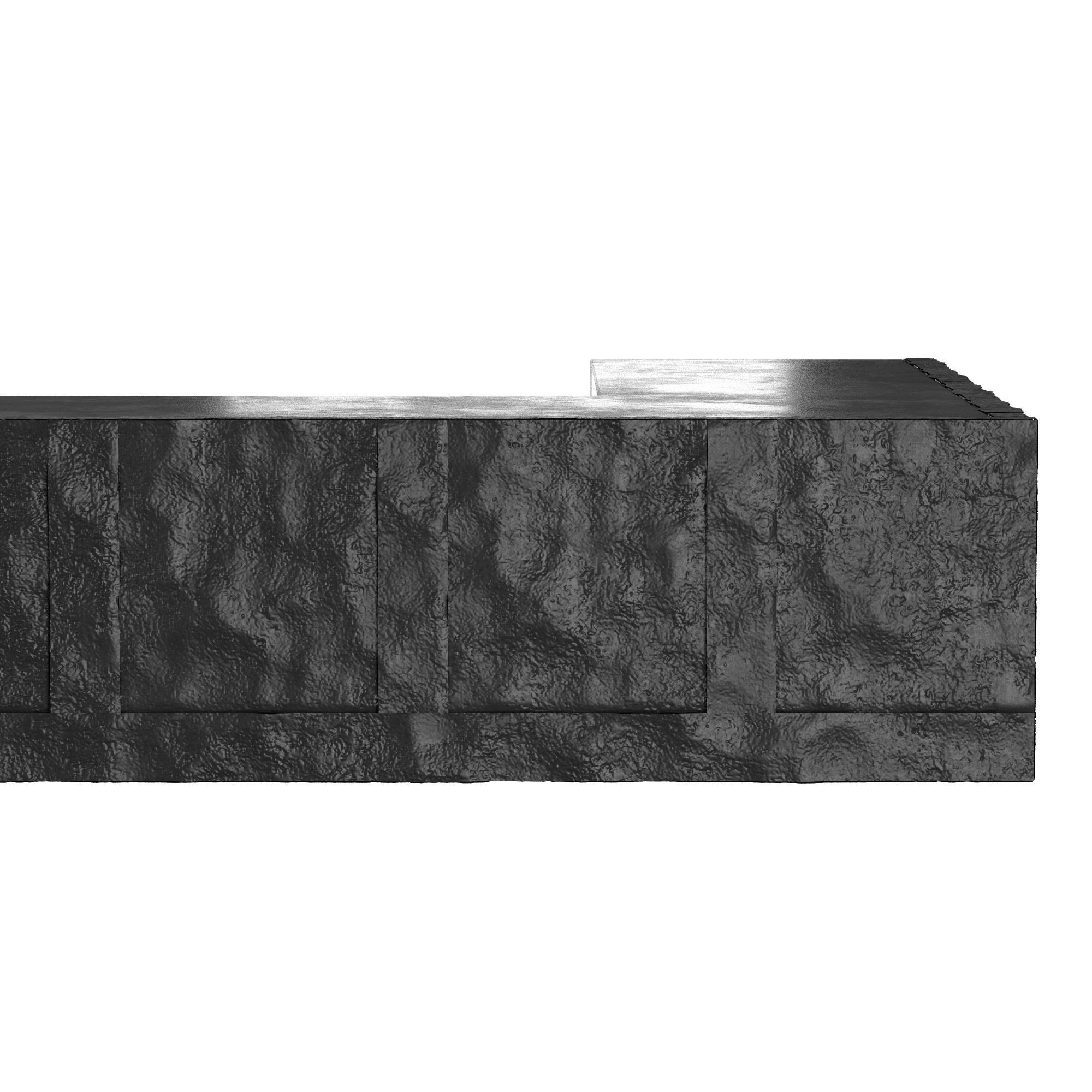 reception lobby desk rock 3D model_3
