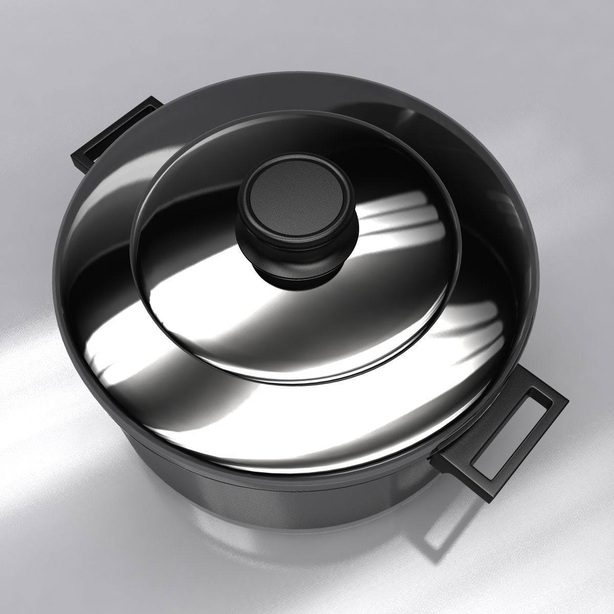 Cookware Pot 3D model_2