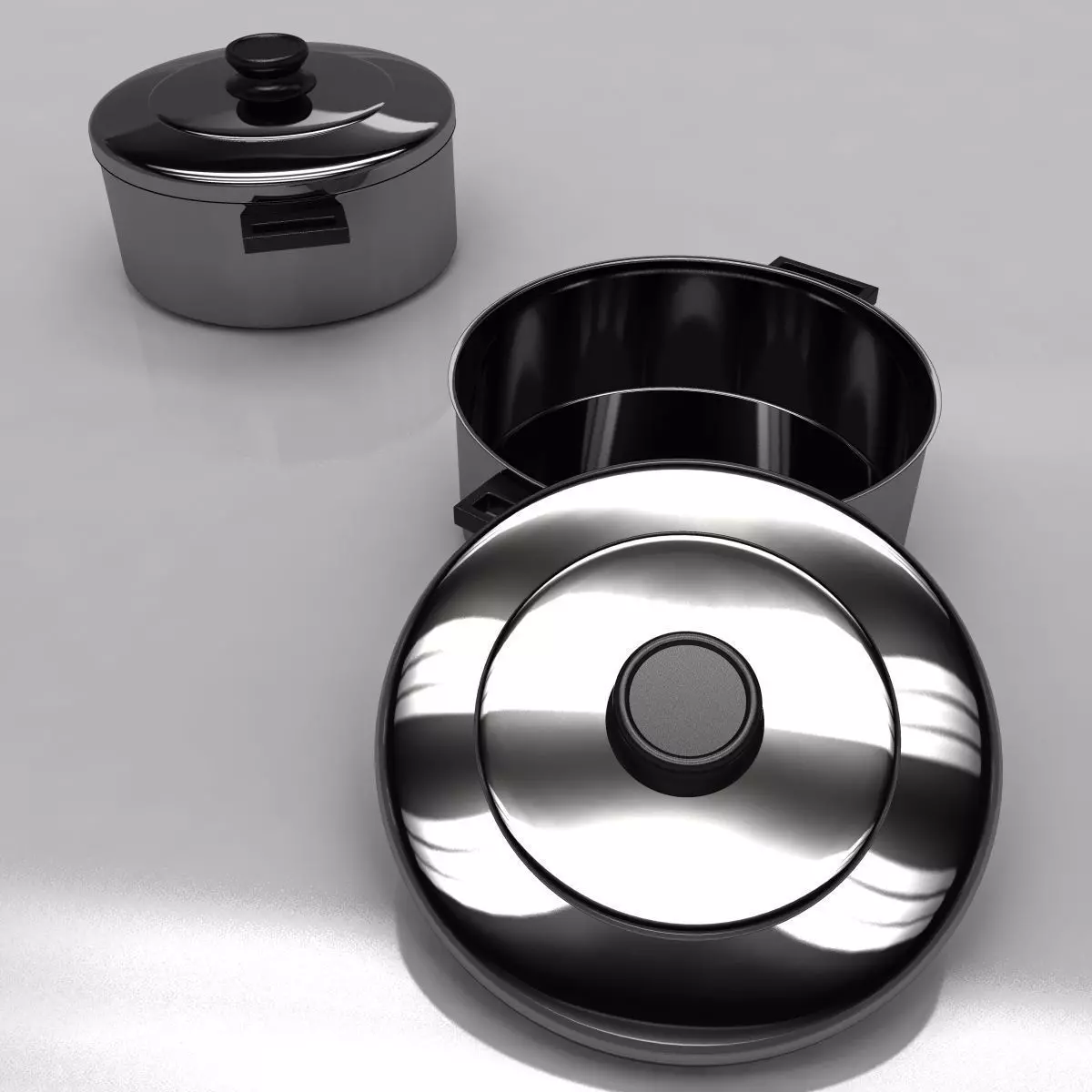 Cookware Pot 3D model_0