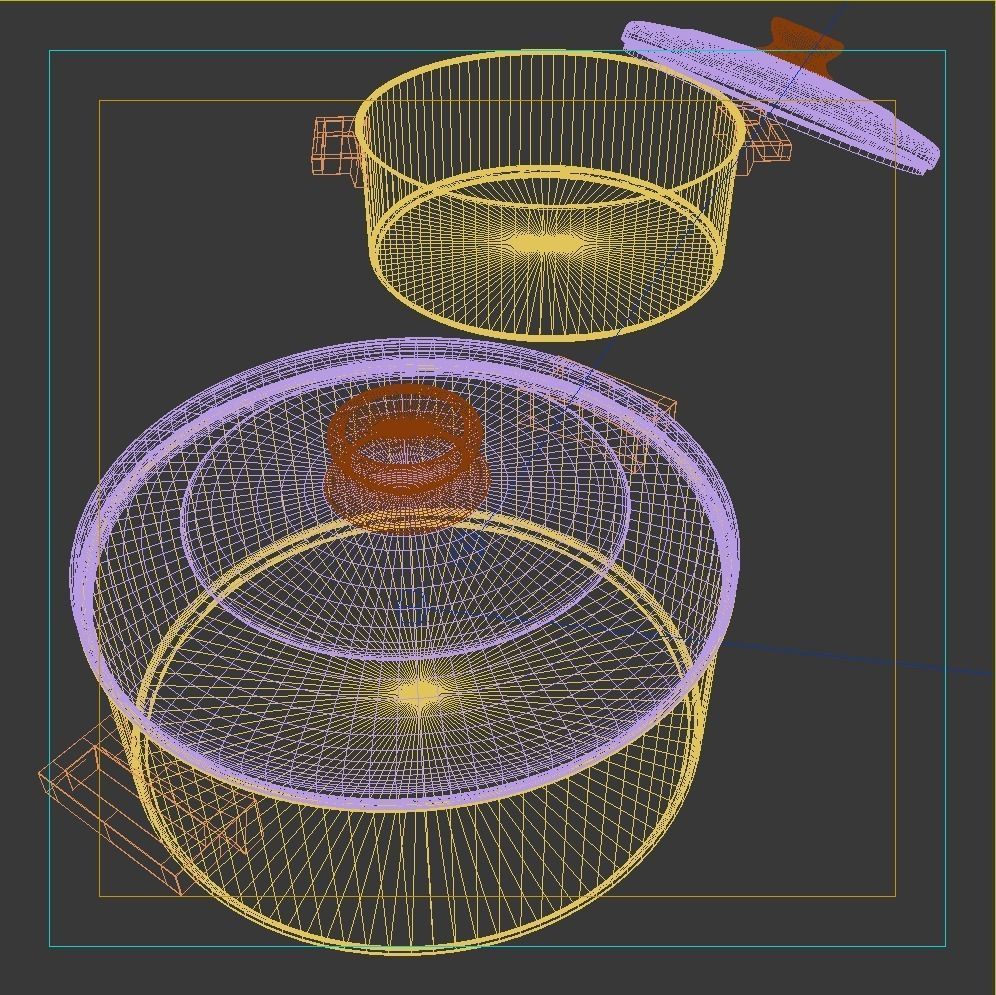 Cookware Pot 3D model_4