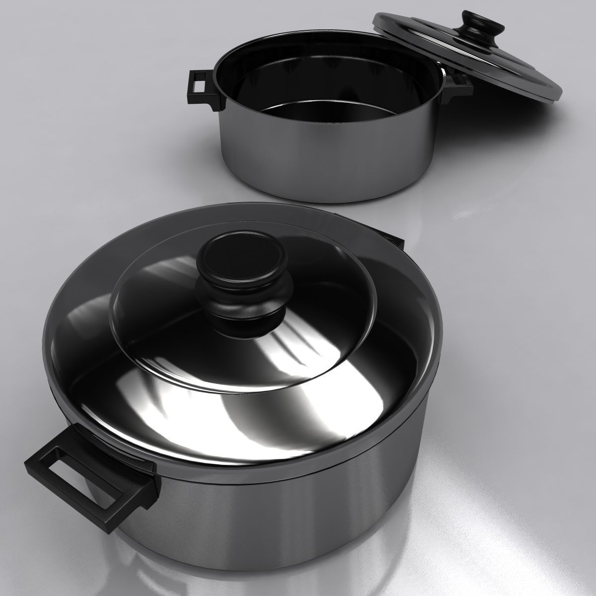 Cookware Pot 3D model_1