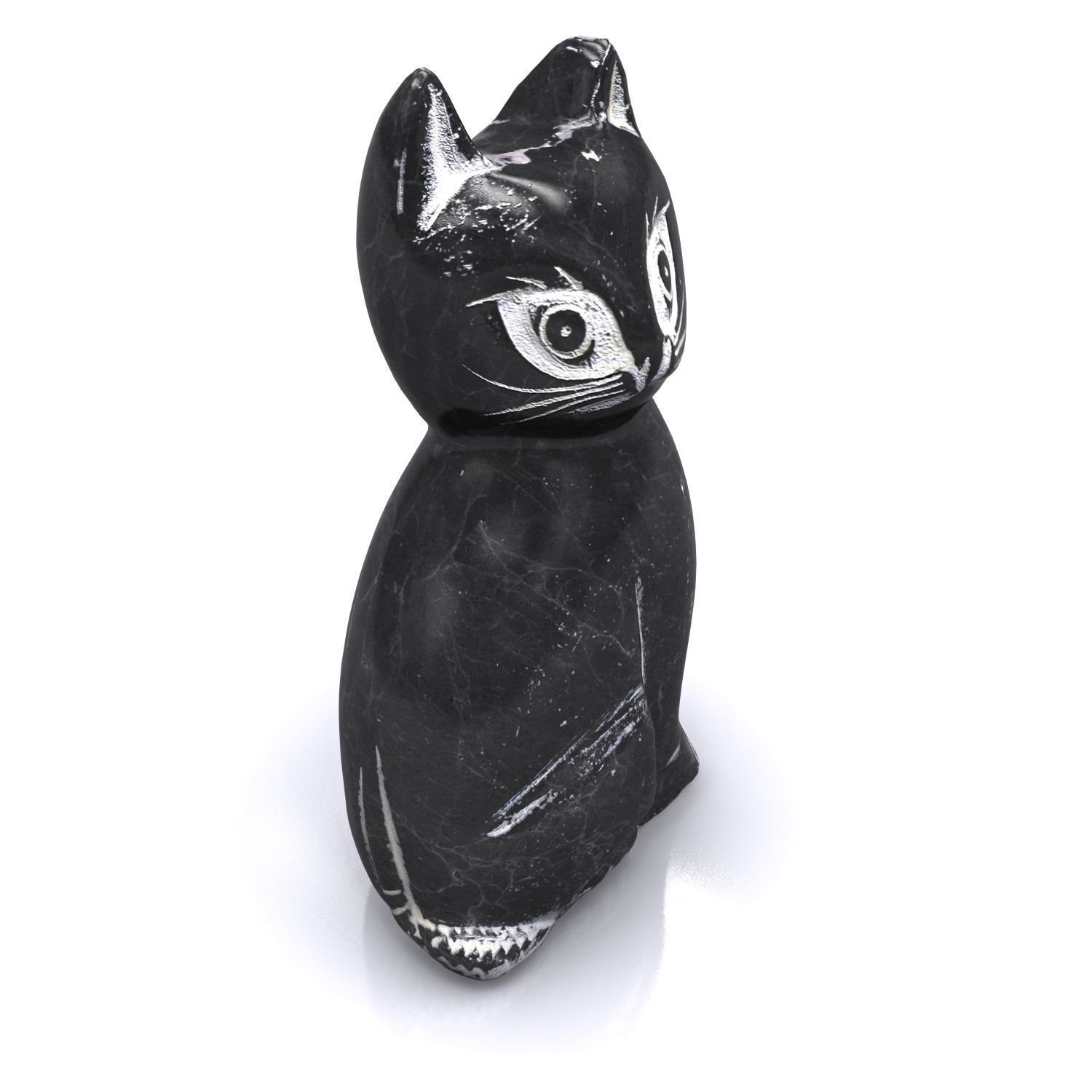 Statuette - Black Cat 3D model_2