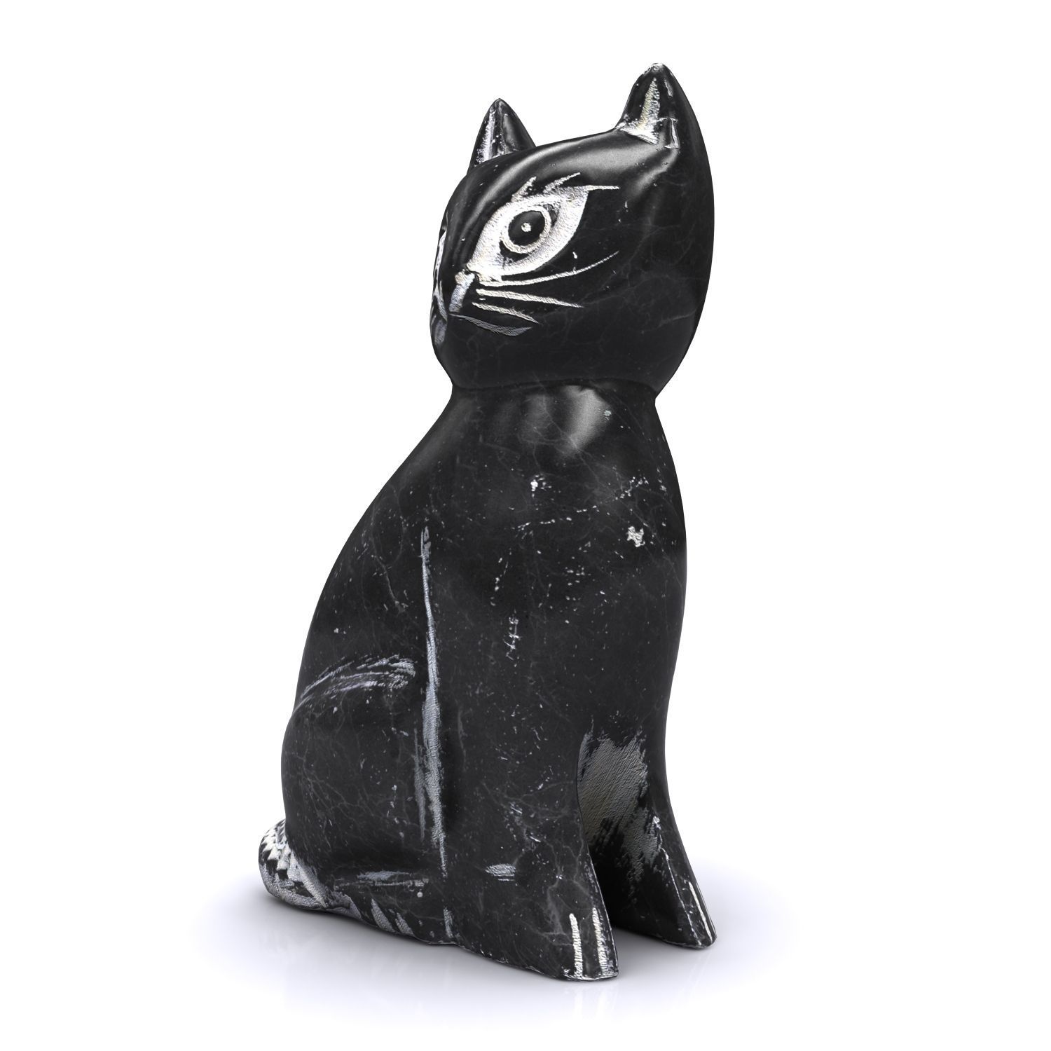 Statuette - Black Cat 3D model_4